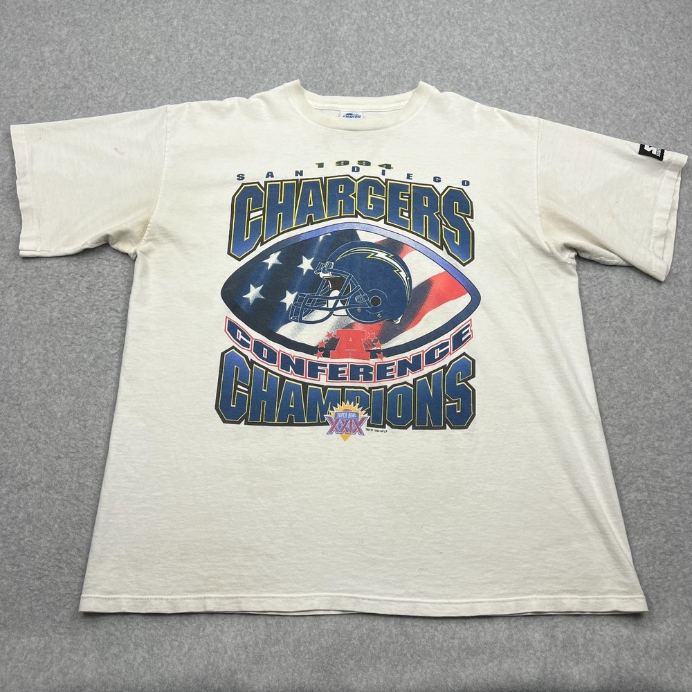 VTG San Diego Chargers 1994 Conference Champions Shirt Men's XL Starter AFC USA
